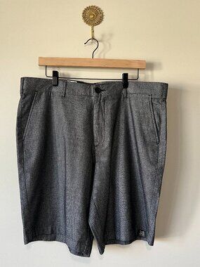 Marc Anthony Gray Dress Shorts Size 38 NWT Stretch Waist Business Casual